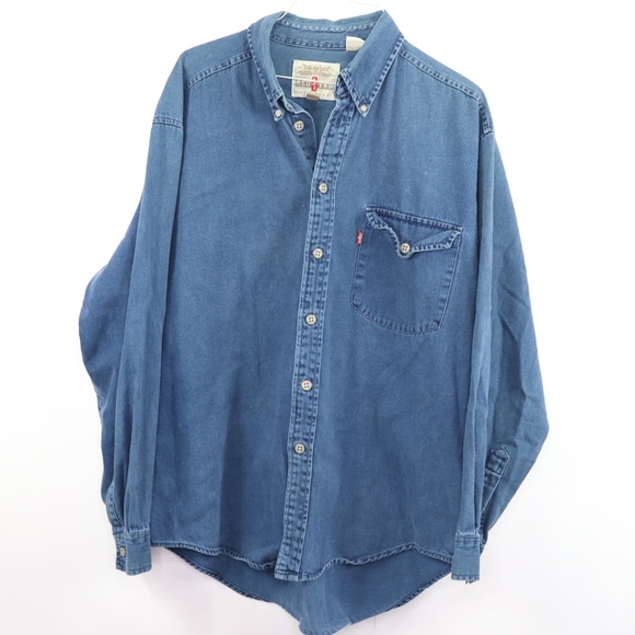 90s denim shirt men